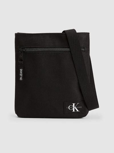 Calvin Klein Táskák & Kiegészítők HU844480 | Calvin Klein Micro Flat Férfi Crossbody Táska Fekete
